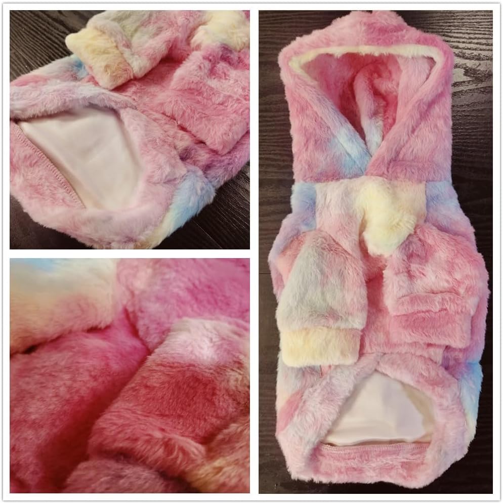 Tie-Dye Fleece Hondenhoodie – Zachte Winterjas