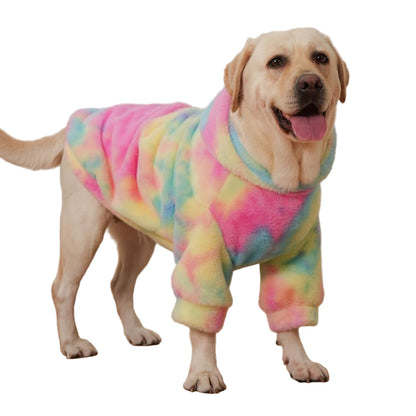 Tie-Dye Fleece Hondenhoodie – Zachte Winterjas